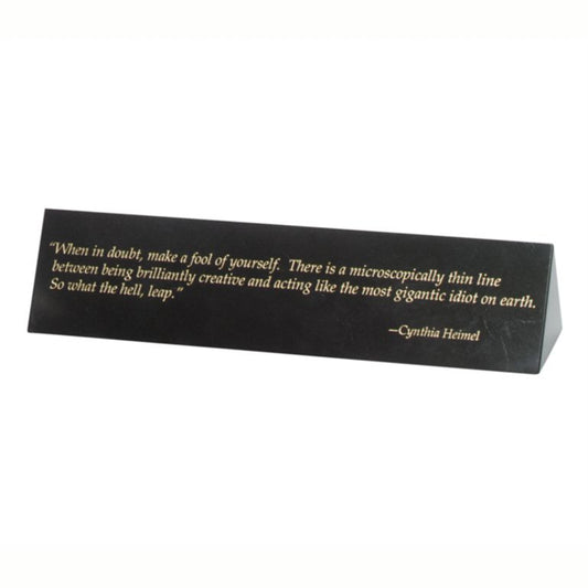 Engraved Black Marble Name Plate ~ Burke - Personalized Engraved Gifts