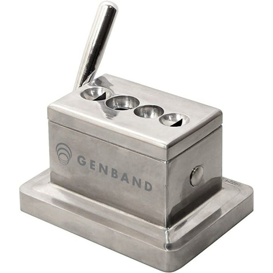 Personalized Stainless Steel Table Top Cigar Quad Cutter - Personalized Engraved Gifts