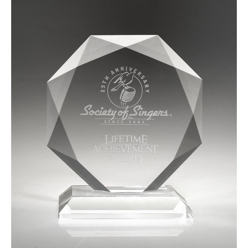 Engraved Awards - Crystal Diamond Award - Personalized Engraved Gifts