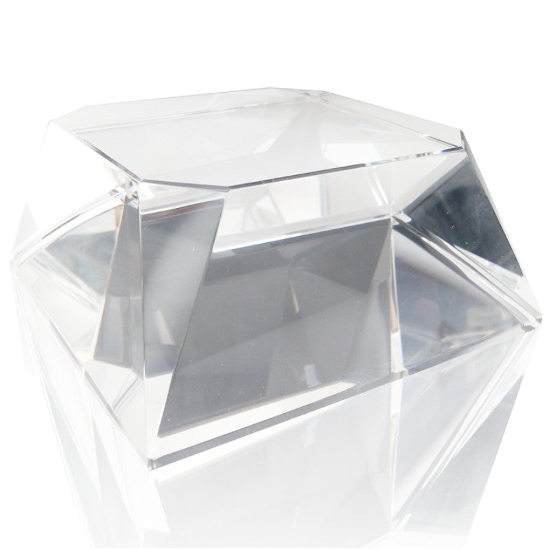 Engraved Clear Beveled Square Base - Clear Base 2 - Personalized Engraved Gifts