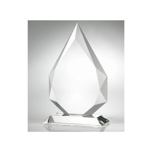 Engraved Crystal Flame Apex Award - Theo - Personalized Engraved Gifts