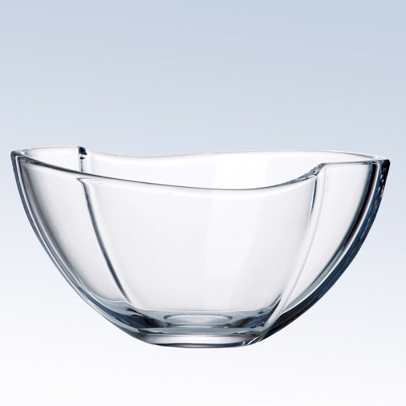 Engraved Crystal Ribbon Bowl ~ Bailey - Personalized Engraved Gifts