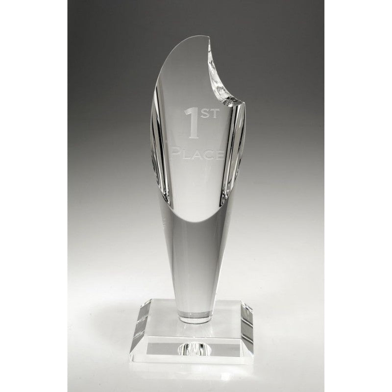 Engraved Crystal Torch Award - Personalized Engraved Gifts