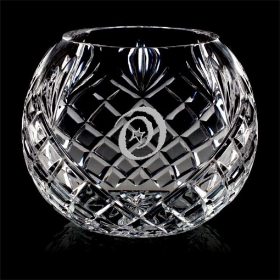 Engraved Lead Crystal Decorative Award Bowl ~ Patron - Personalized Engraved Gifts