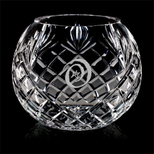Engraved Lead Crystal Decorative Award Bowl ~ Patron - Personalized Engraved Gifts