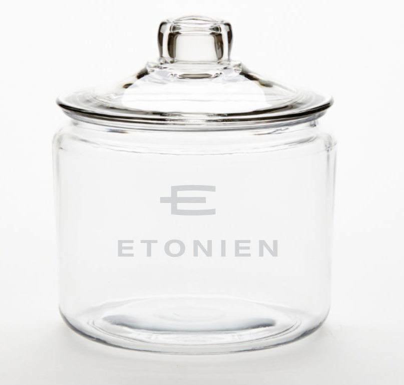 Engraved Large Glass Biscuit or Cookie Jar - Personalized Engraved Gifts