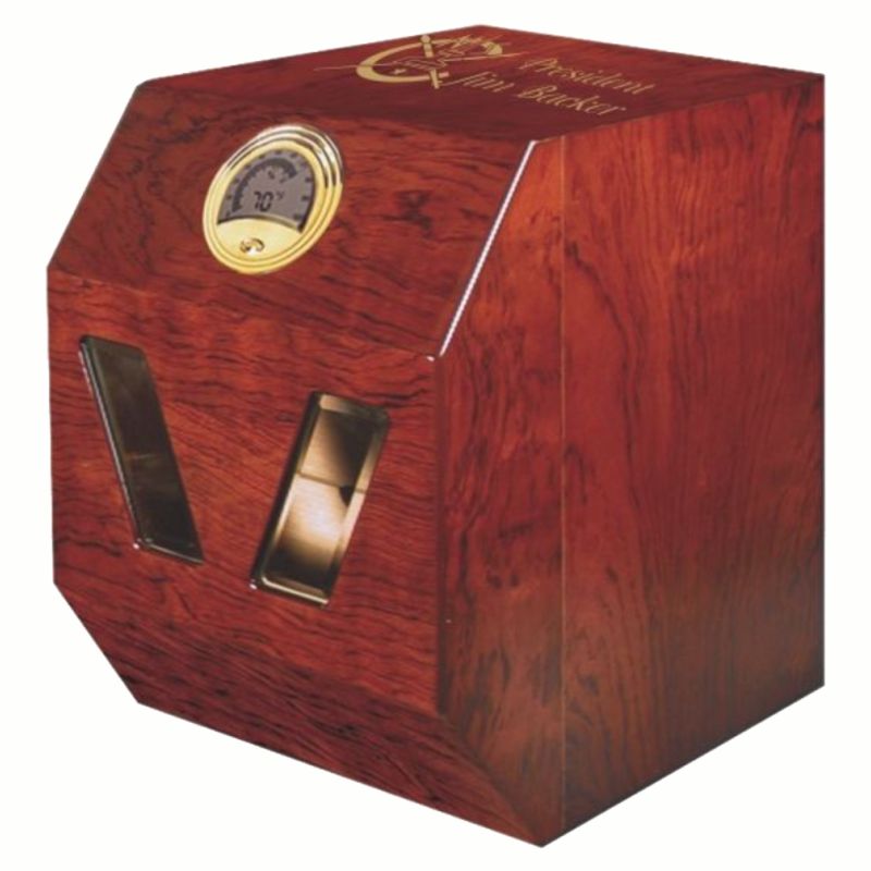 Engraved Humidor Small Cabinet Humidor ~ Zino - Personalized Engraved Gifts