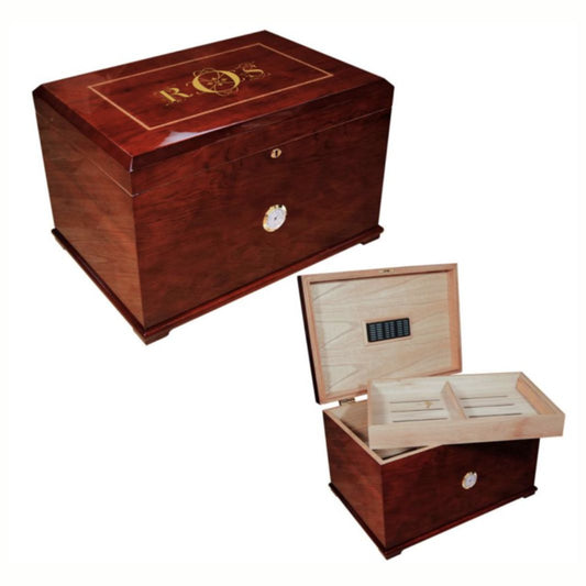 Large Desktop Engraved Humidor ~ Latakia - Personalized Engraved Gifts