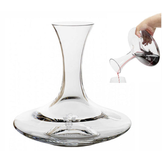 Personalized Engraved Crystal Carafe / Decanter  ~ Nebbiolo - Personalized Engraved Gifts