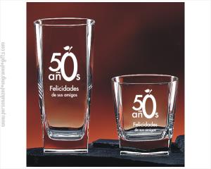 On the Rocks & Hiball Glasses with Structured Design - Personalized Engraved Gifts