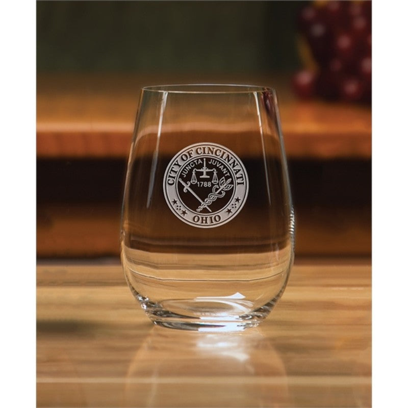 Engraved Riedel O Riesling/Sauvignon Blanc Stemless Wine Glass Set of Two - Personalized Engraved Gifts
