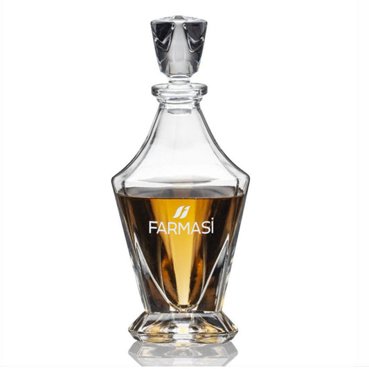 Engraved Triangle Whiskey Decanter ~ Spatial - Personalized Engraved Gifts