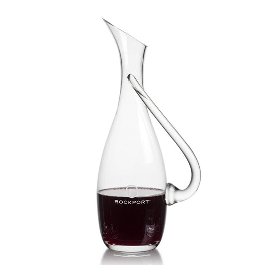 Personalized Glass Wine Carafe / Decanter with Handle ~ Lyrical - Personalized Engraved Gifts