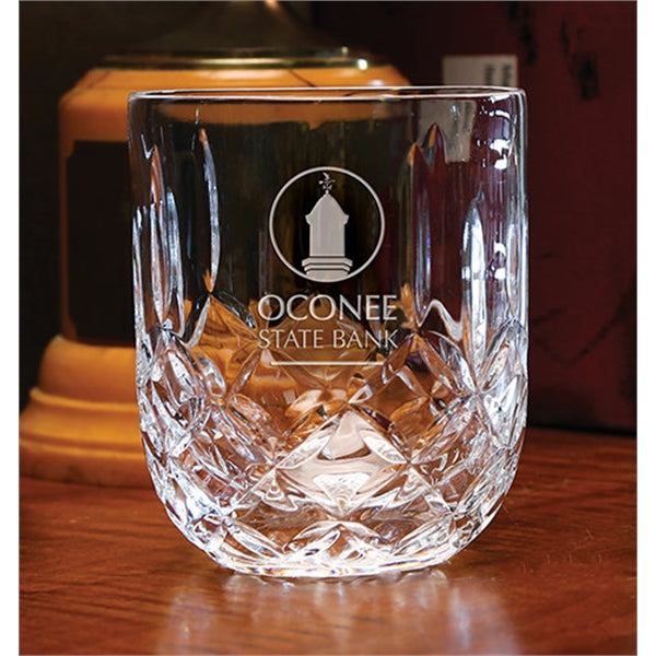 Hand-Cut Crystal Whiskey 11 Oz On the Rocks Manor - Personalized Engraved Gifts