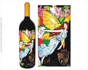 Multi Colored Fairy Deep Etched Bottle - Personalized Engraved Gifts