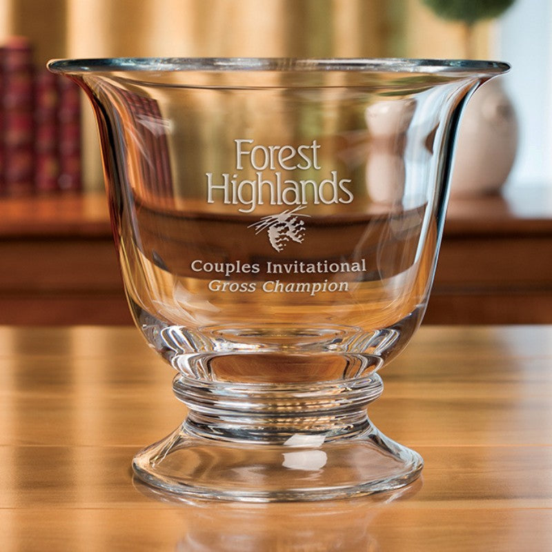 Handcrafted Engraved Crystal Revere Bowl ~ Tazza - Personalized Engraved Gifts