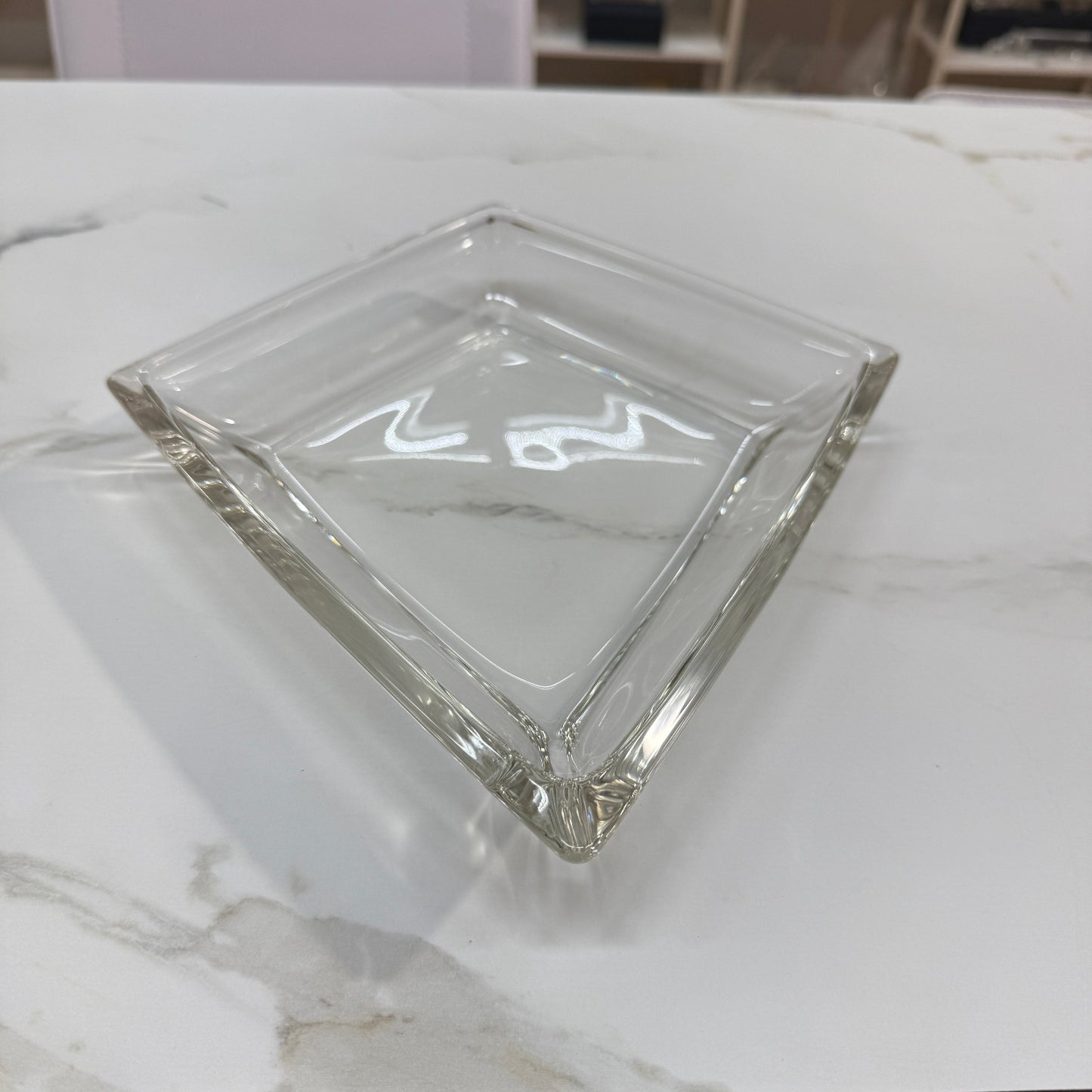 Cuenco para premios de cristal grueso grabado ~ Annecy