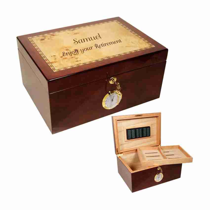 Personalized Engraved Humidor Brightleaf - Personalized Engraved Gifts