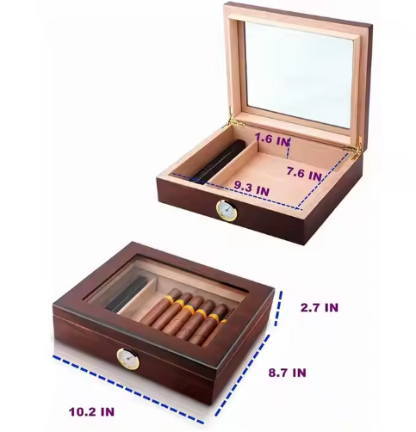 Measurements for Desktop Humidors