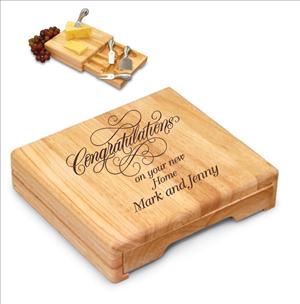 Engraved Festiva Cheese Board - Laser Engraved - Personalized Engraved Gifts