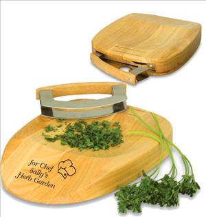 Laser Engraved Herb Chop Block - Personalized Engraved Gifts