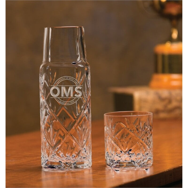 Personalized Engraved 2-Piece 20oz Crystal Water Set ~ the VP - Personalized Engraved Gifts