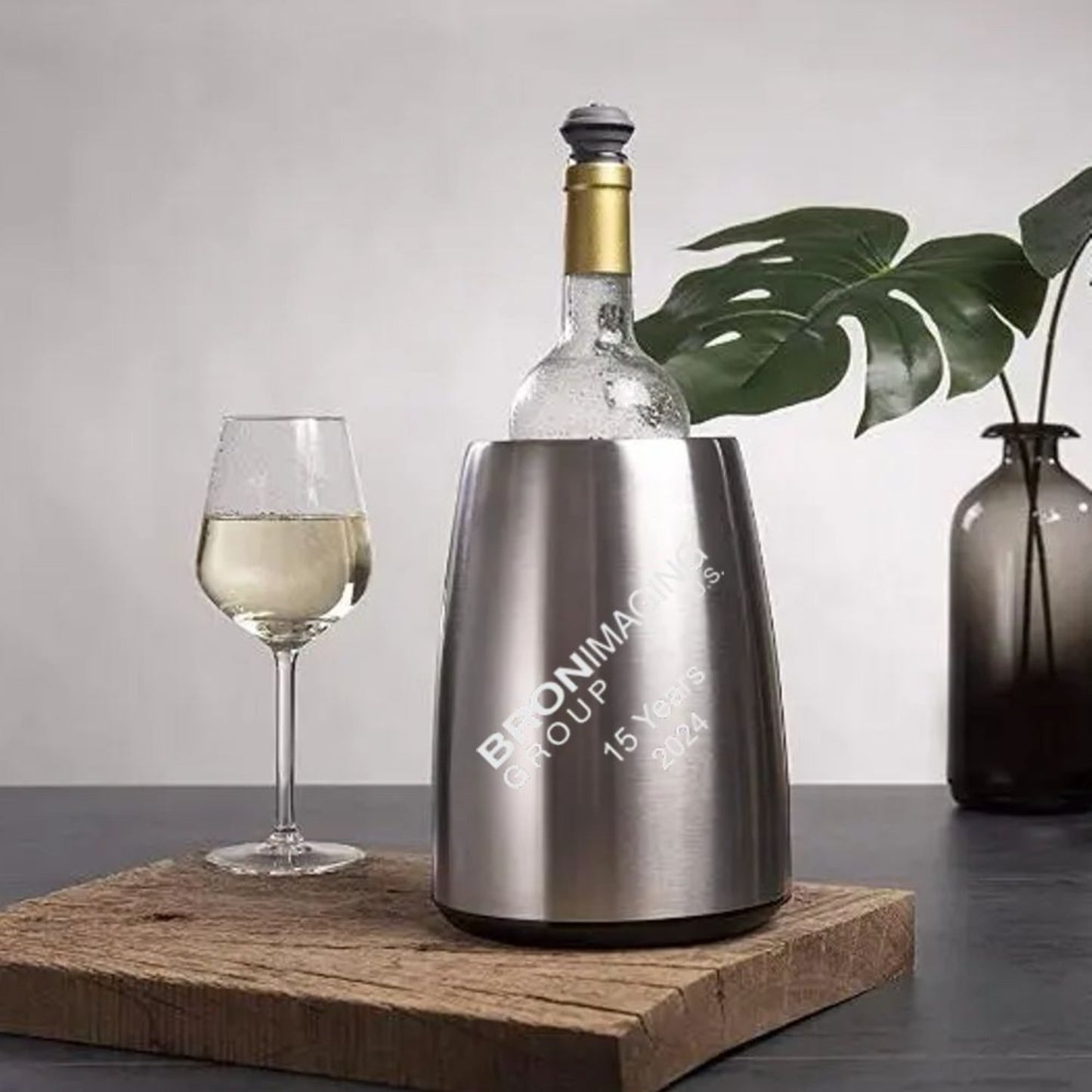 Personalized Stainless Steel Wine Chiller Mendenhall - Personalized Engraved Gifts