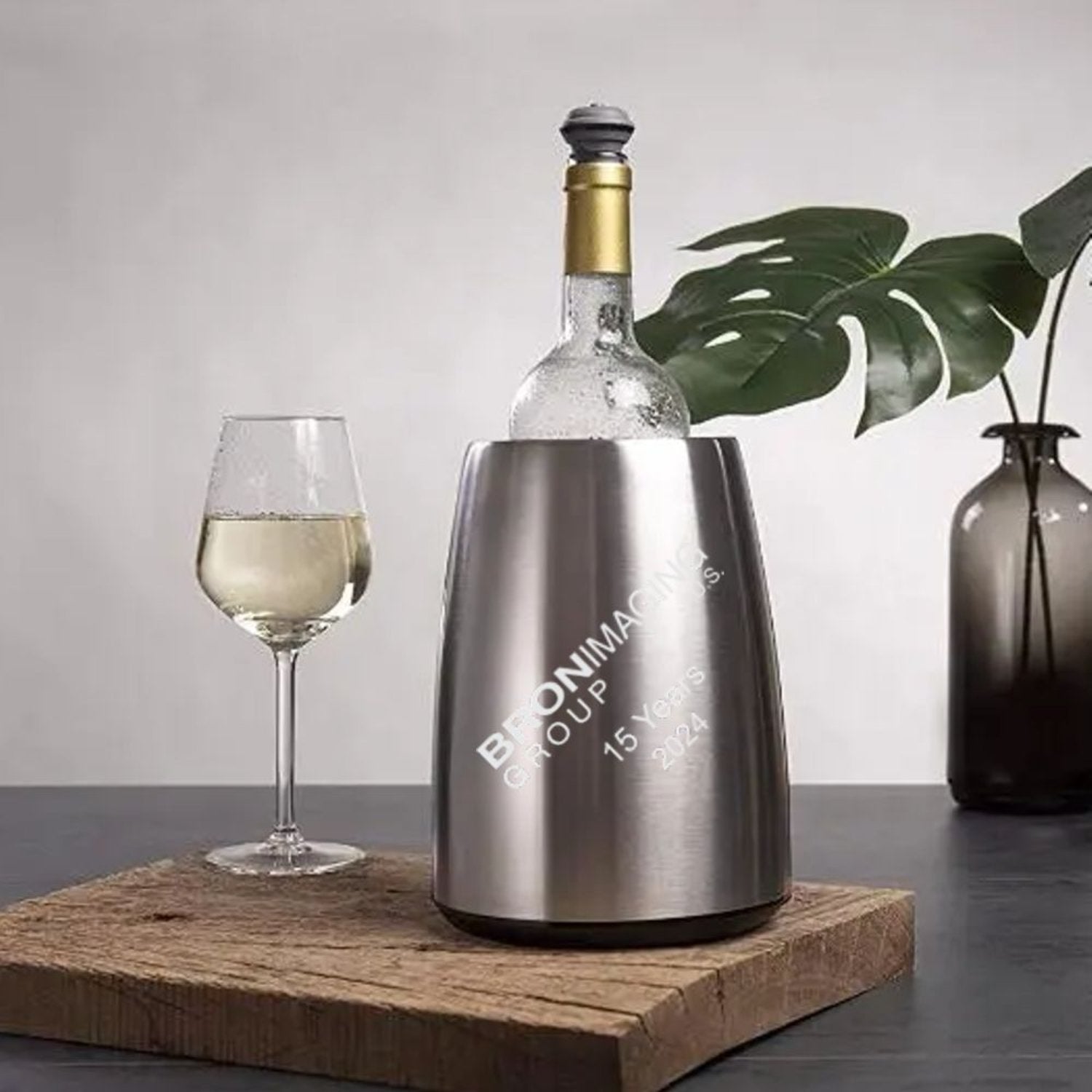 Personalized Stainless Steel Wine Chiller Mendenhall - Personalized Engraved Gifts