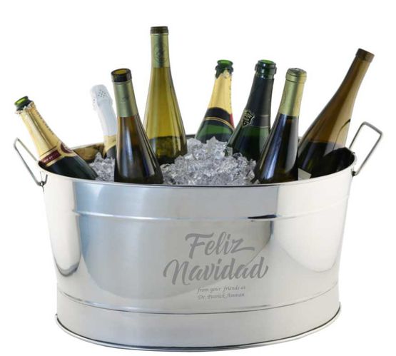 Personalized Stainless Steel Ice Bucket Old Timey - Personalized Engraved Gifts