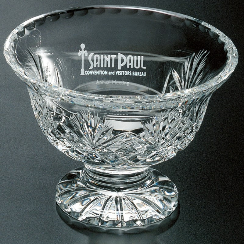 Personalized Cut Crystal Presentation Bowls ~ Desiree - Personalized Engraved Gifts