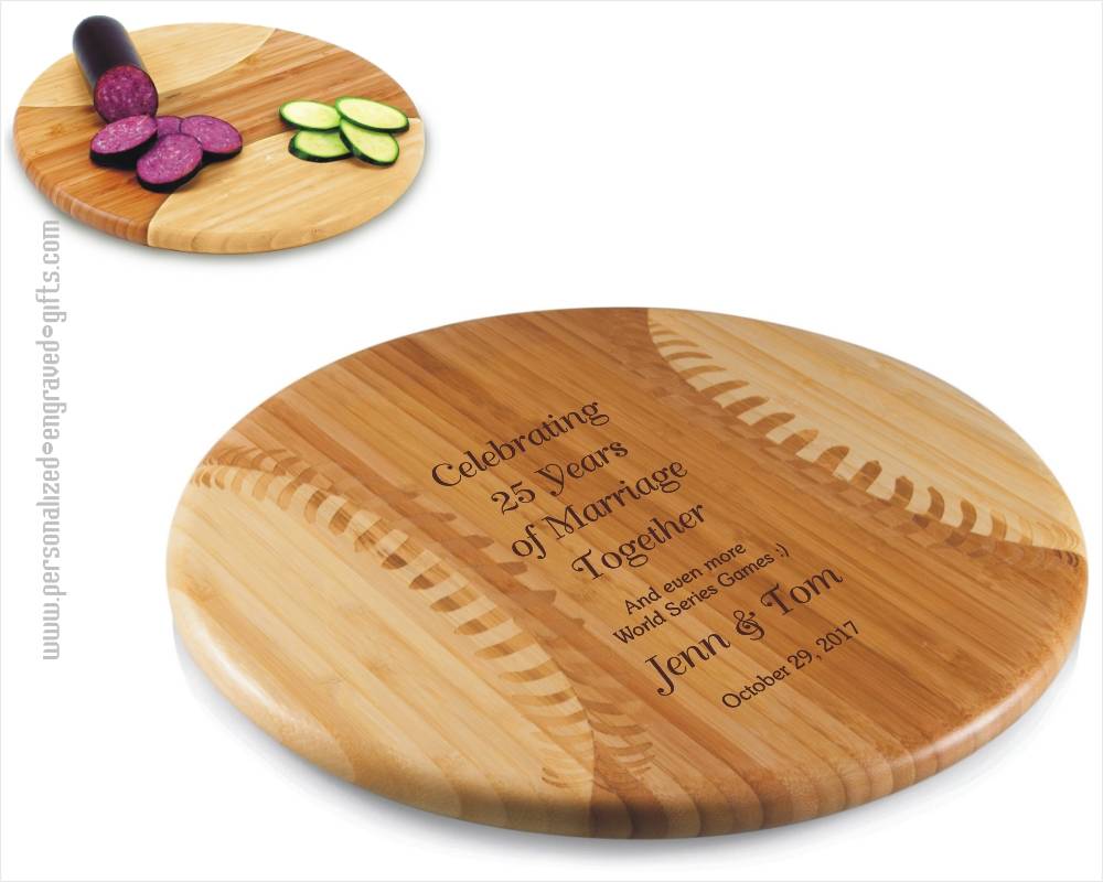 Baseball Styled Cutting Board Engraved for You - Personalized Engraved Gifts