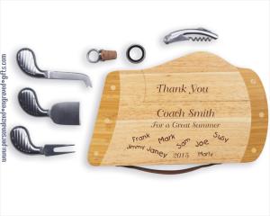 Engraved Golf Bag Cheese Board-Caddy - Personalized Engraved Gifts