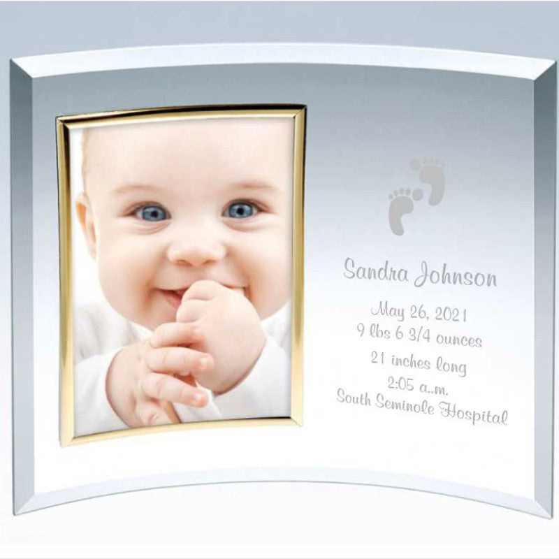 Personalized Gold Picture Frame for Confirmation or Baptism - Personalized Engraved Gifts