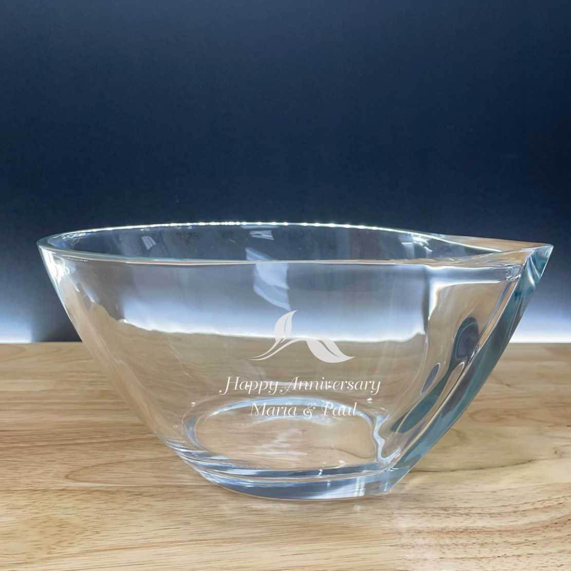 Personalized Lead Free Crystal Bowl ~ Camila - Personalized Engraved Gifts