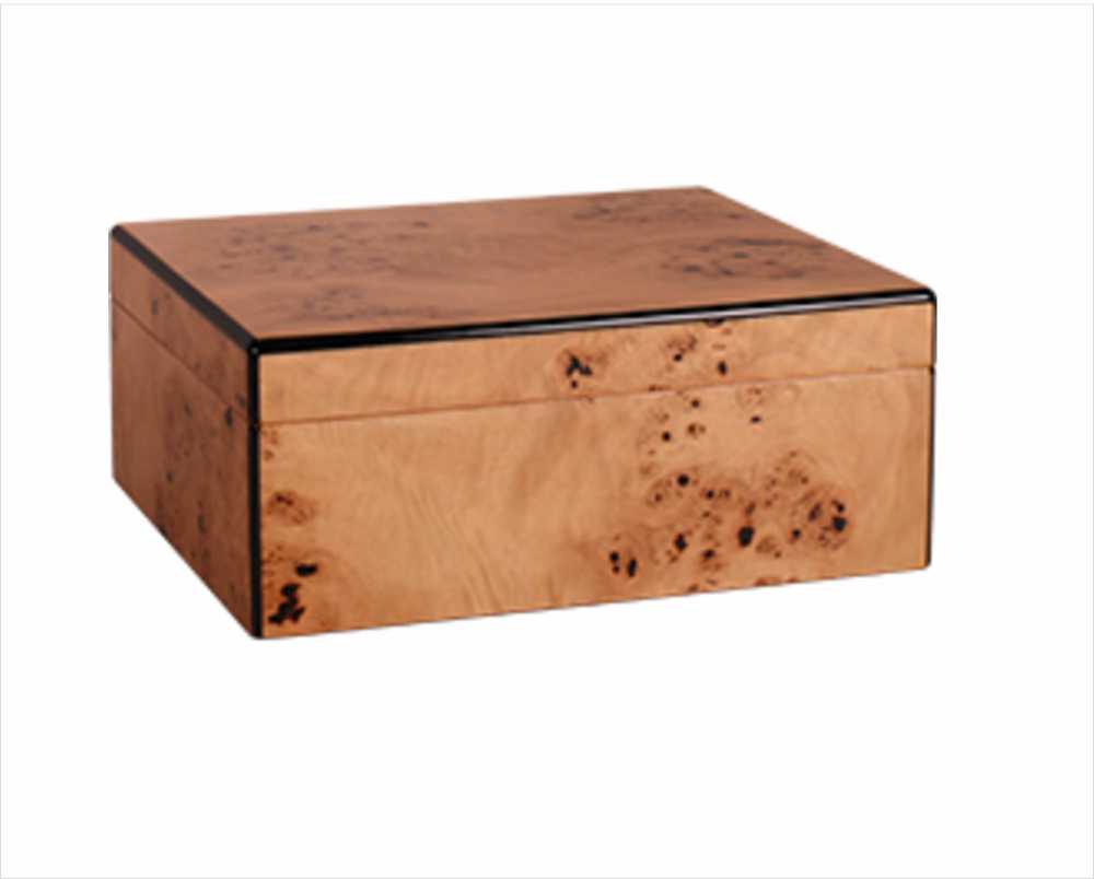 Personalized Mappa Burl Humidor Finn - Personalized Engraved Gifts