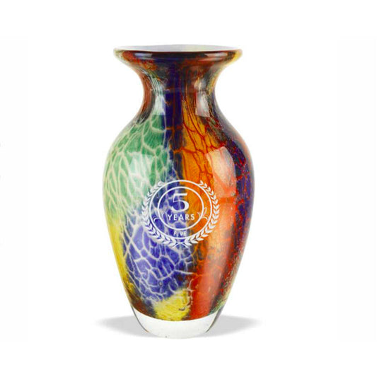 Personalized Murano Style Art Vase - Giveryn - Personalized Engraved Gifts