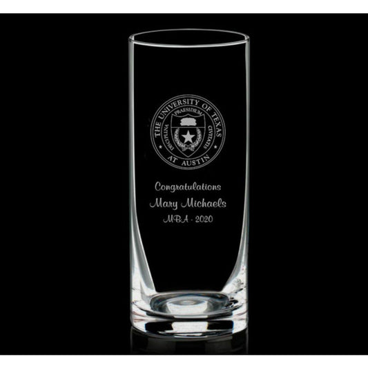 Personalized Straight-Sided 12 inch Glass Vase ~ Shelby - Personalized Engraved Gifts