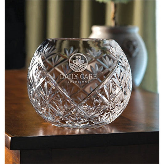 Personalized V Cut Lead Crystal Engraved Bowls ~ Ireland - Personalized Engraved Gifts