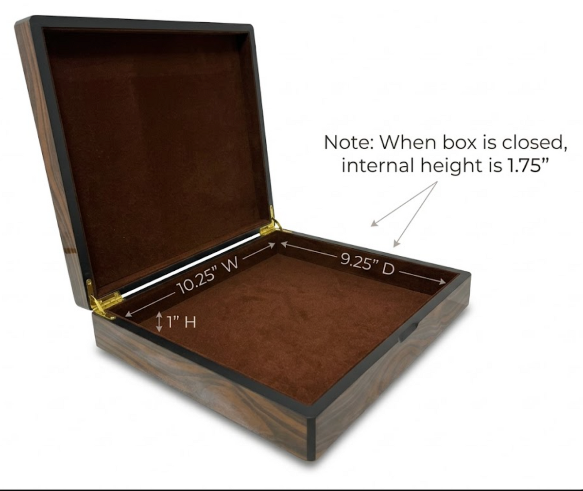 Personalized Engraved Wooden Keepsake Box with Velvet Lining