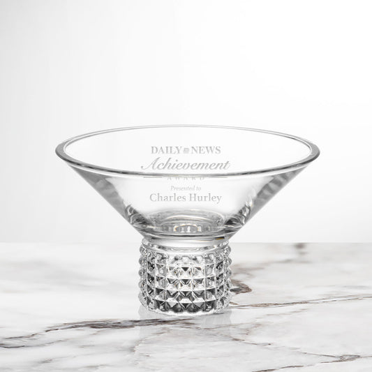 Personalized Engraved Crystal Bowl ~ Raleigh