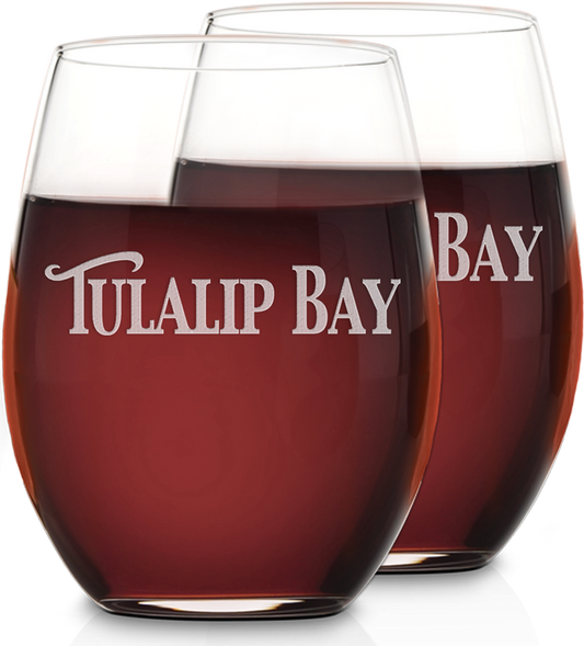 Riedel O Cabernet/Merlot Stemless Wine Glasses Set of Two - Personalized Engraved Gifts