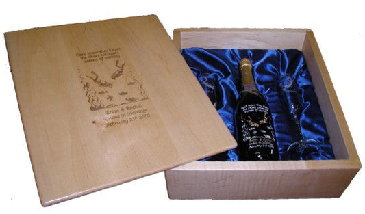 Deluxe Large Wooden Gift Box - Personalized Engraved Gifts