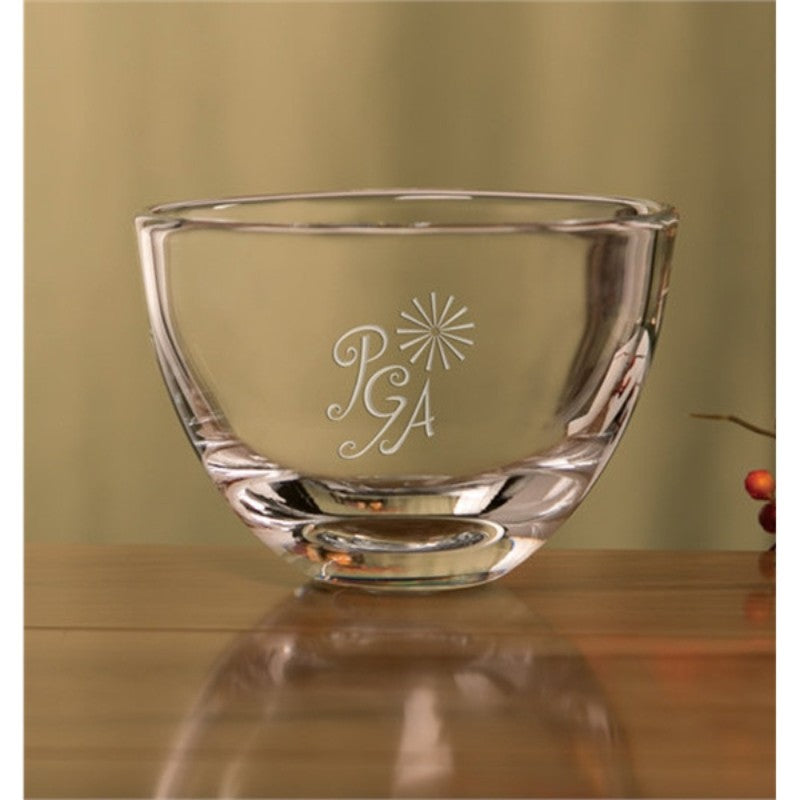 5 Inch Engraved Crystal Bowl ~ Harmonia - Personalized Engraved Gifts