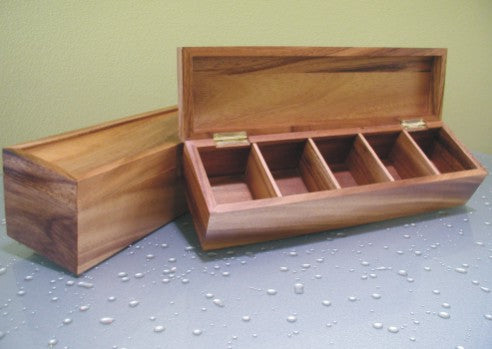 Tea Box with 5 Compartments Prince Earl - Personalized Engraved Gifts