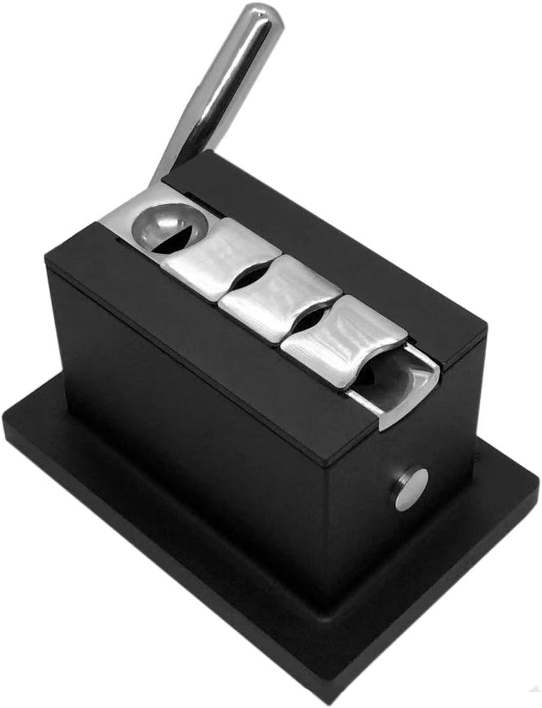 Personalized Black Table Top Cigar Quad Cutter - Personalized Engraved Gifts