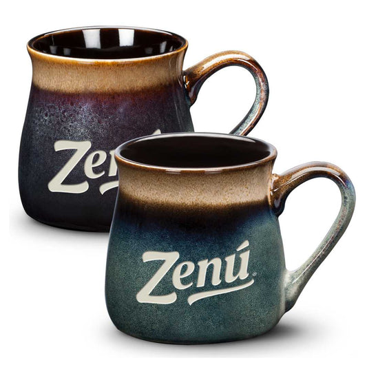 Art Ceramic Barreled Coffee Mugs Set of 2 ~ Jamaican - Personalized Engraved Gifts