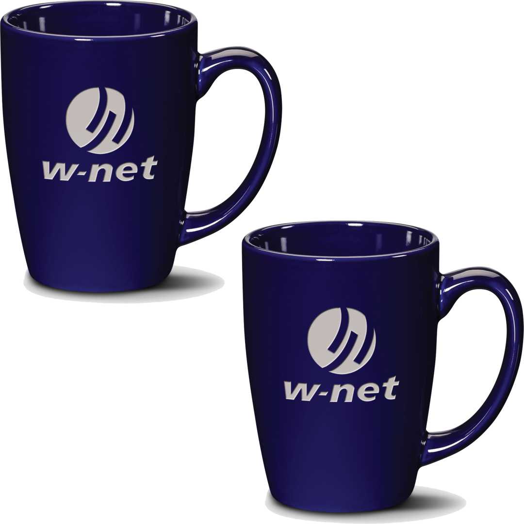 Engraved 16oz Tall Ceramic Glossy Coffee Mug Set of 2 ~ Catimor - Personalized Engraved Gifts