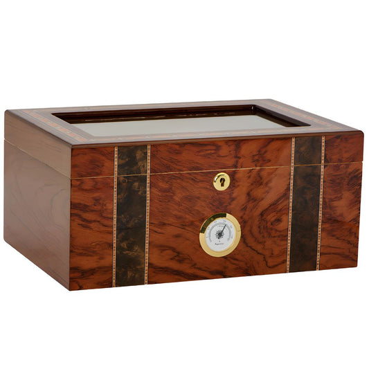 Personalized Humidor with Bubinga Veneer Adonis - Personalized Engraved Gifts