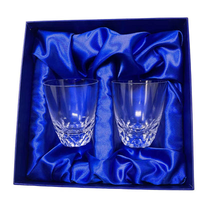 Crystal Tapered DOF Whiskey Glasses (set of 2) ~ Primo