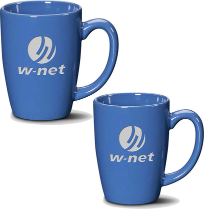 Engraved 16oz Tall Ceramic Glossy Coffee Mug Set of 2 ~ Catimor - Personalized Engraved Gifts